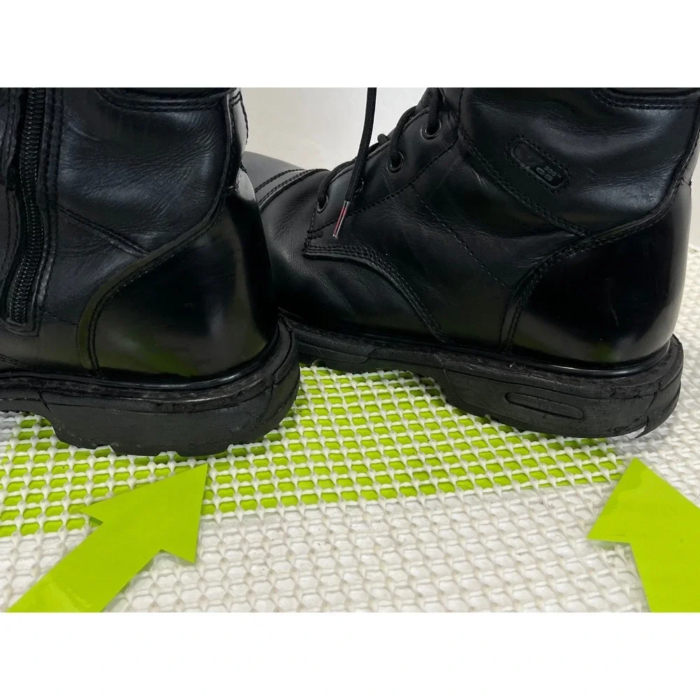 Thorogood Gen-Flex2 Tactical Duty Boots Men's 10.5 Womens Black Leather Side Zip